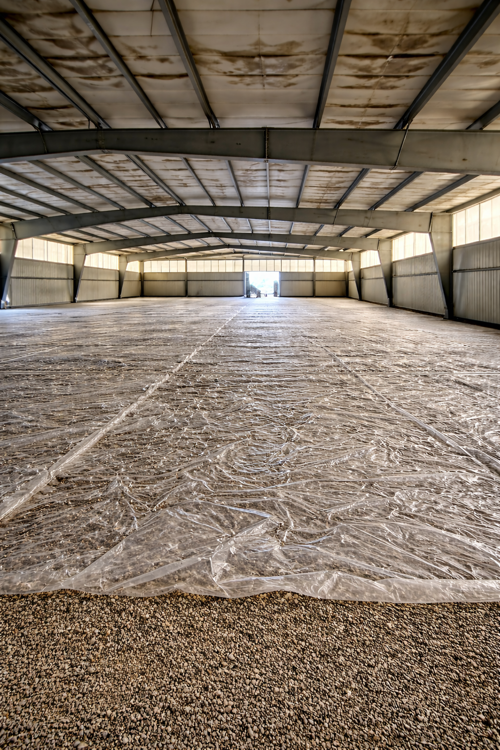Commercial building interior slab